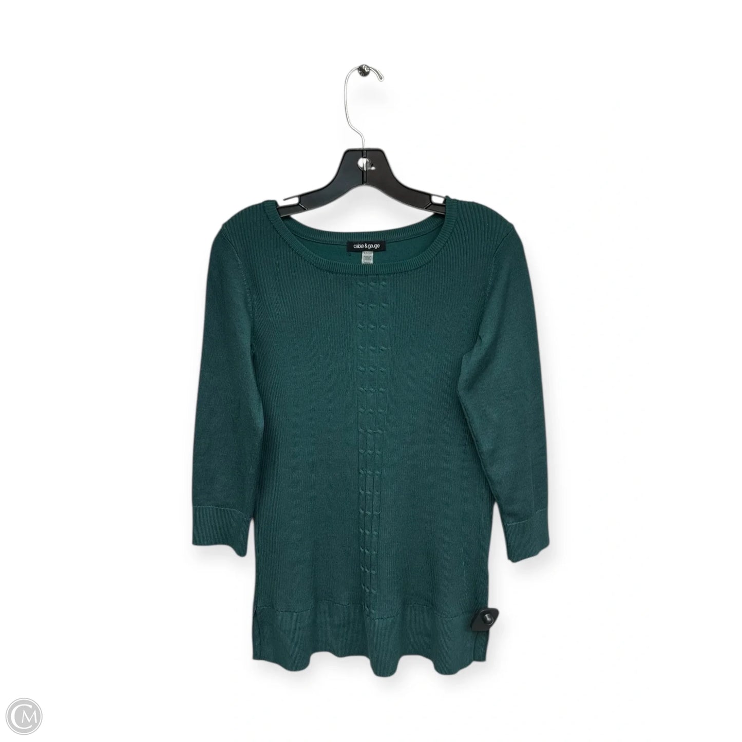Top Long Sleeve By Cable And Gauge In Green, Size: S