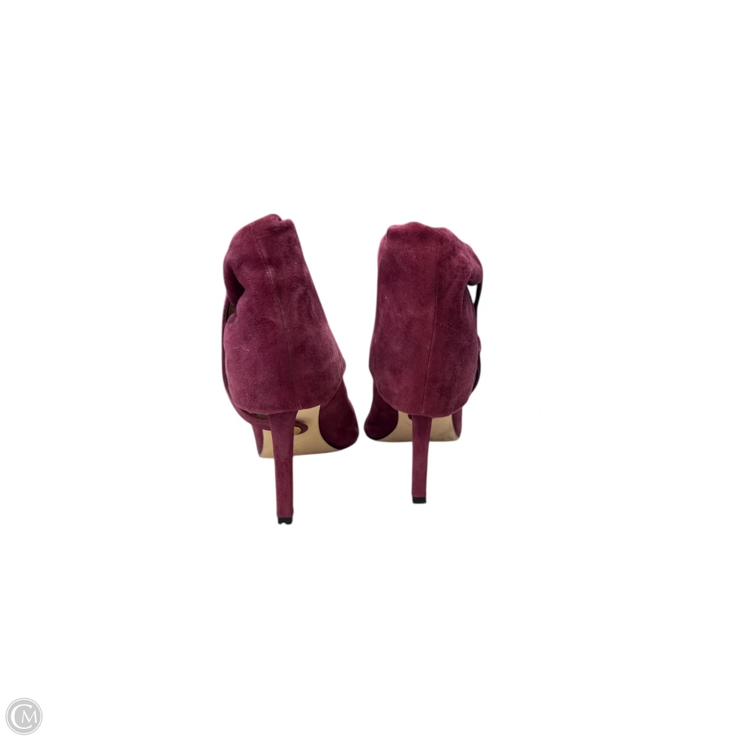 Boots Ankle Heels By Calvin Klein In Purple, Size: 7