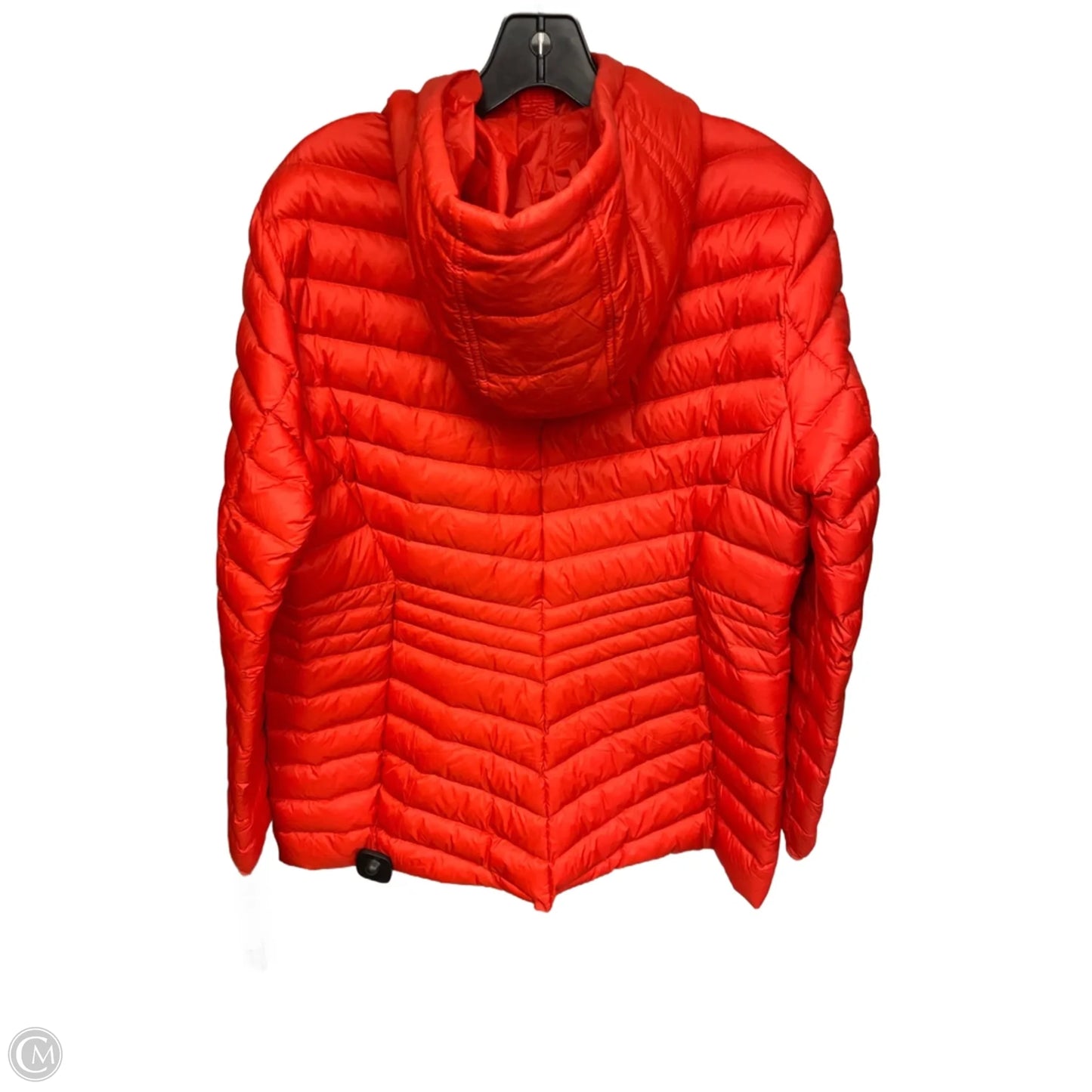 Jacket Puffer & Quilted By Lands End In Orange, Size: L