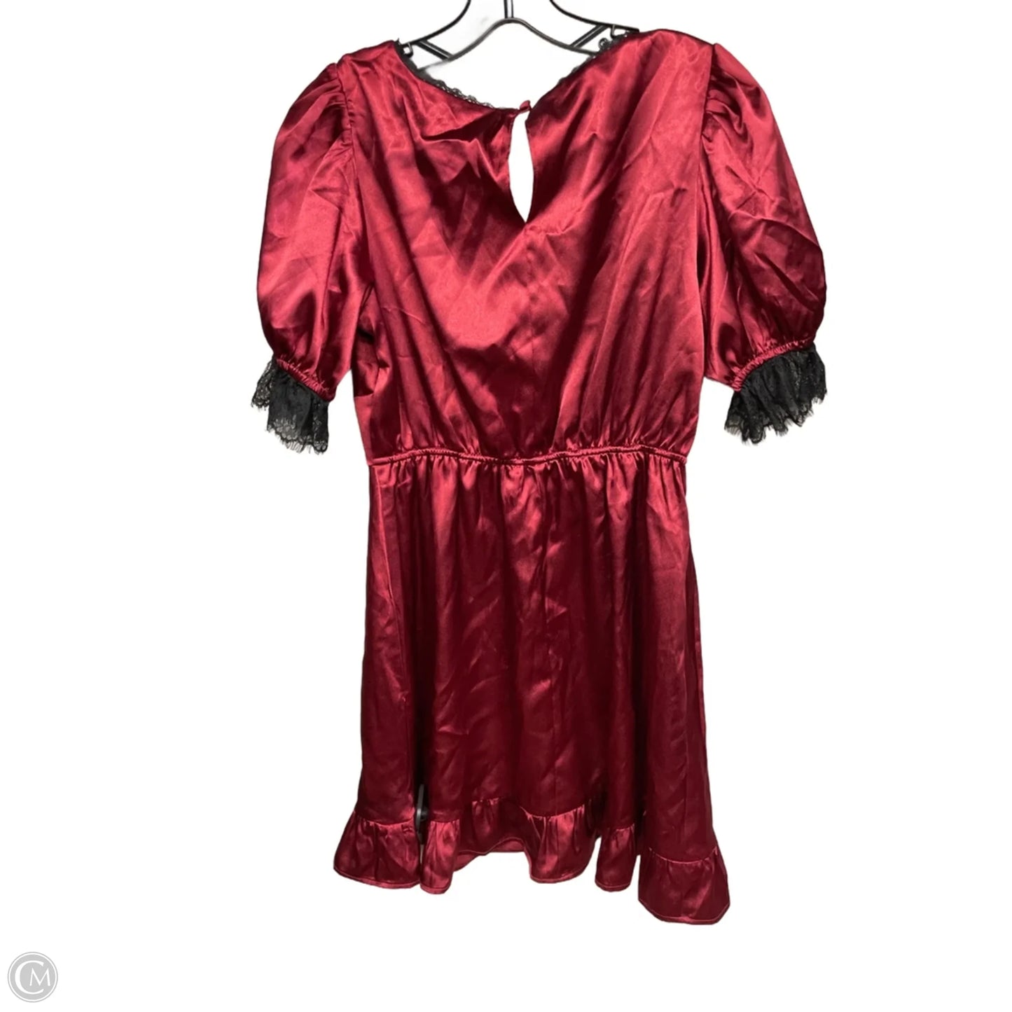 Dress Party Midi By Clothes Mentor In Black & Red, Size: S