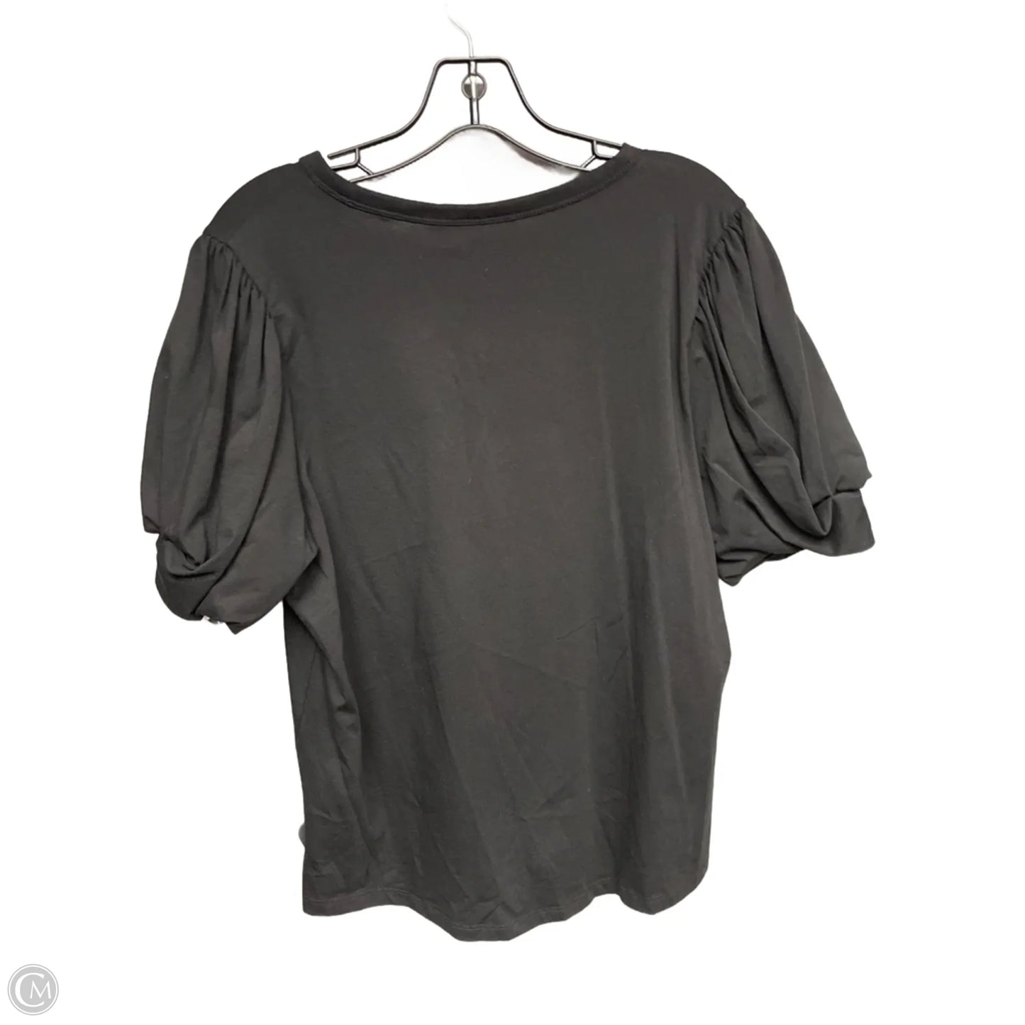 Top Short Sleeve By Chicos In Black, Size: L