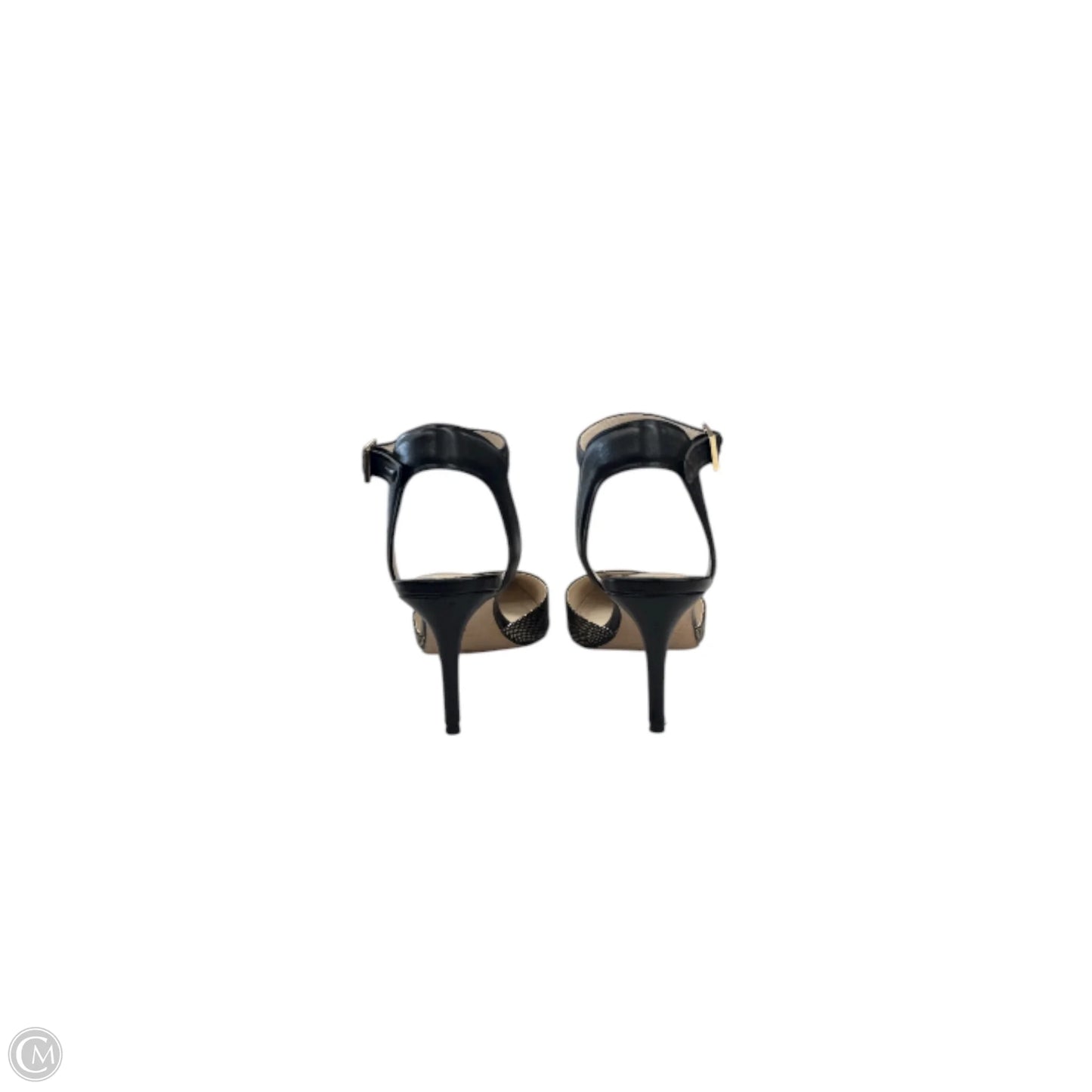 Shoes Heels Stiletto By Louise Et Cie In Black & Gold, Size: 8