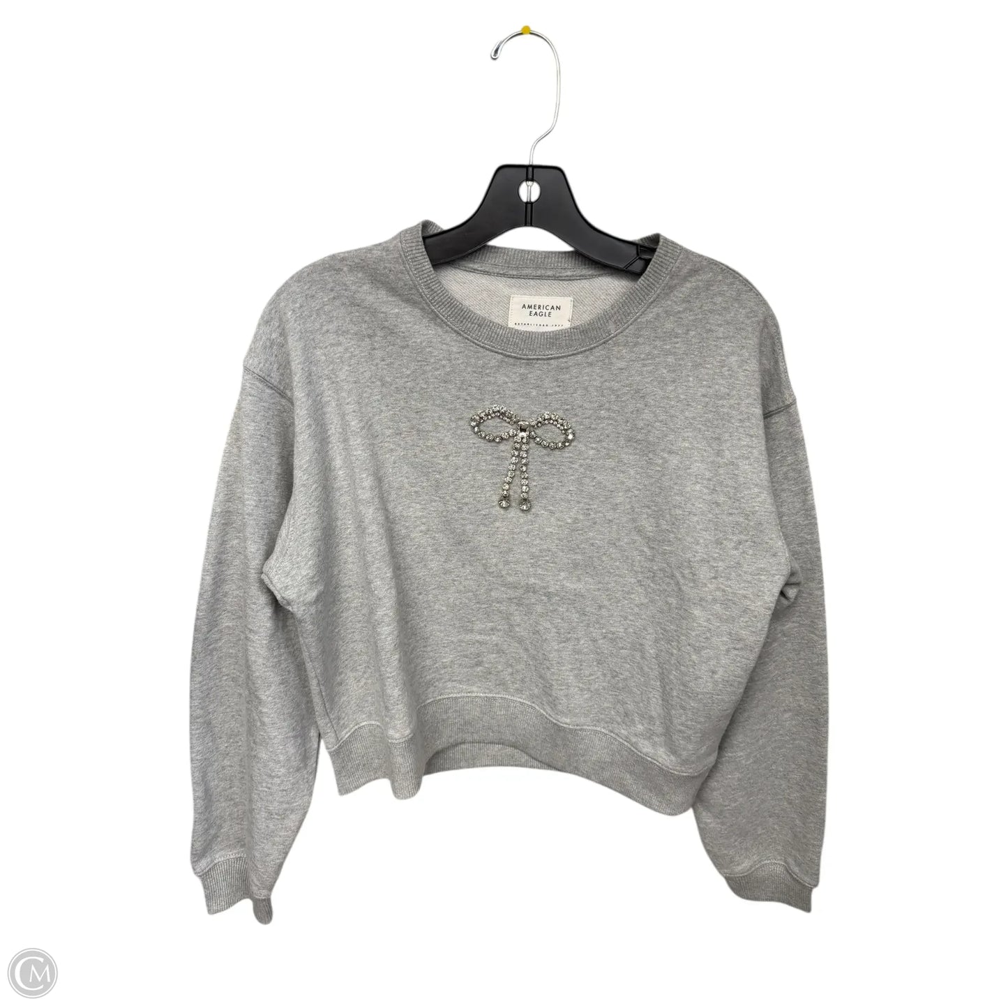 Sweatshirt Crewneck By American Eagle In Grey, Size: Xs