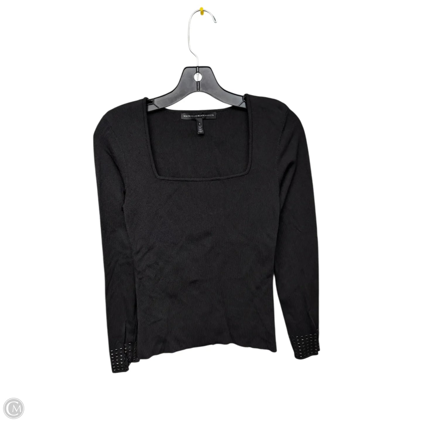 Top Long Sleeve By White House Black Market In Black, Size: S
