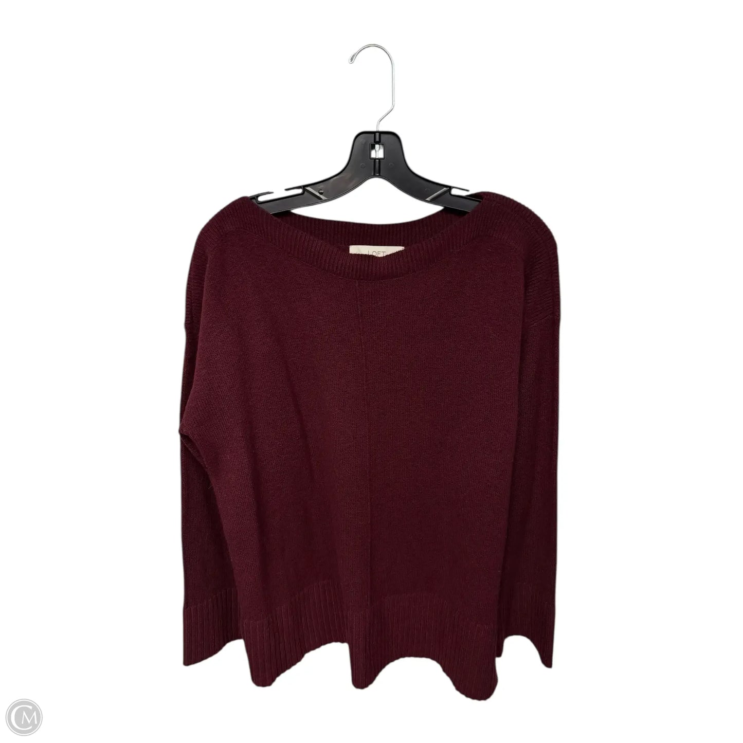 Sweater By Loft In Maroon, Size: S