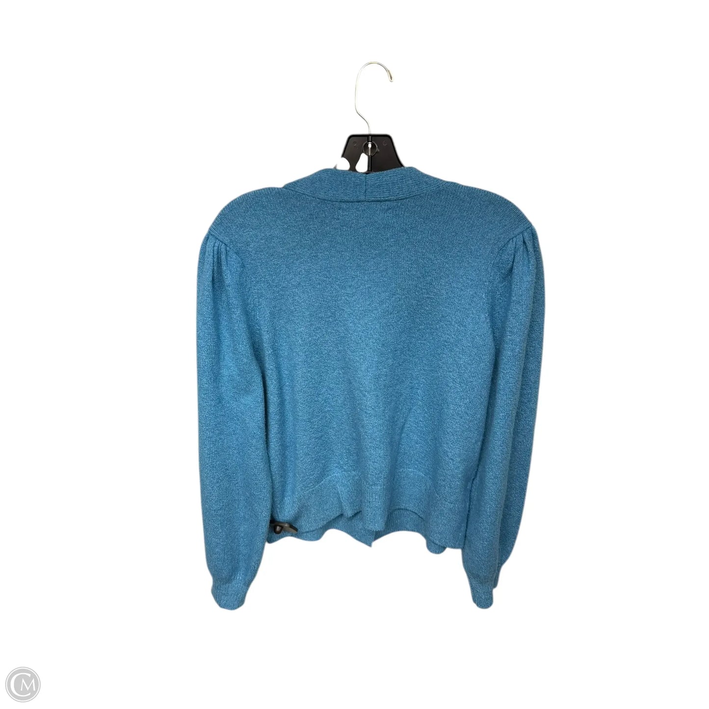 Sweater Cardigan By Loft In Blue, Size: M