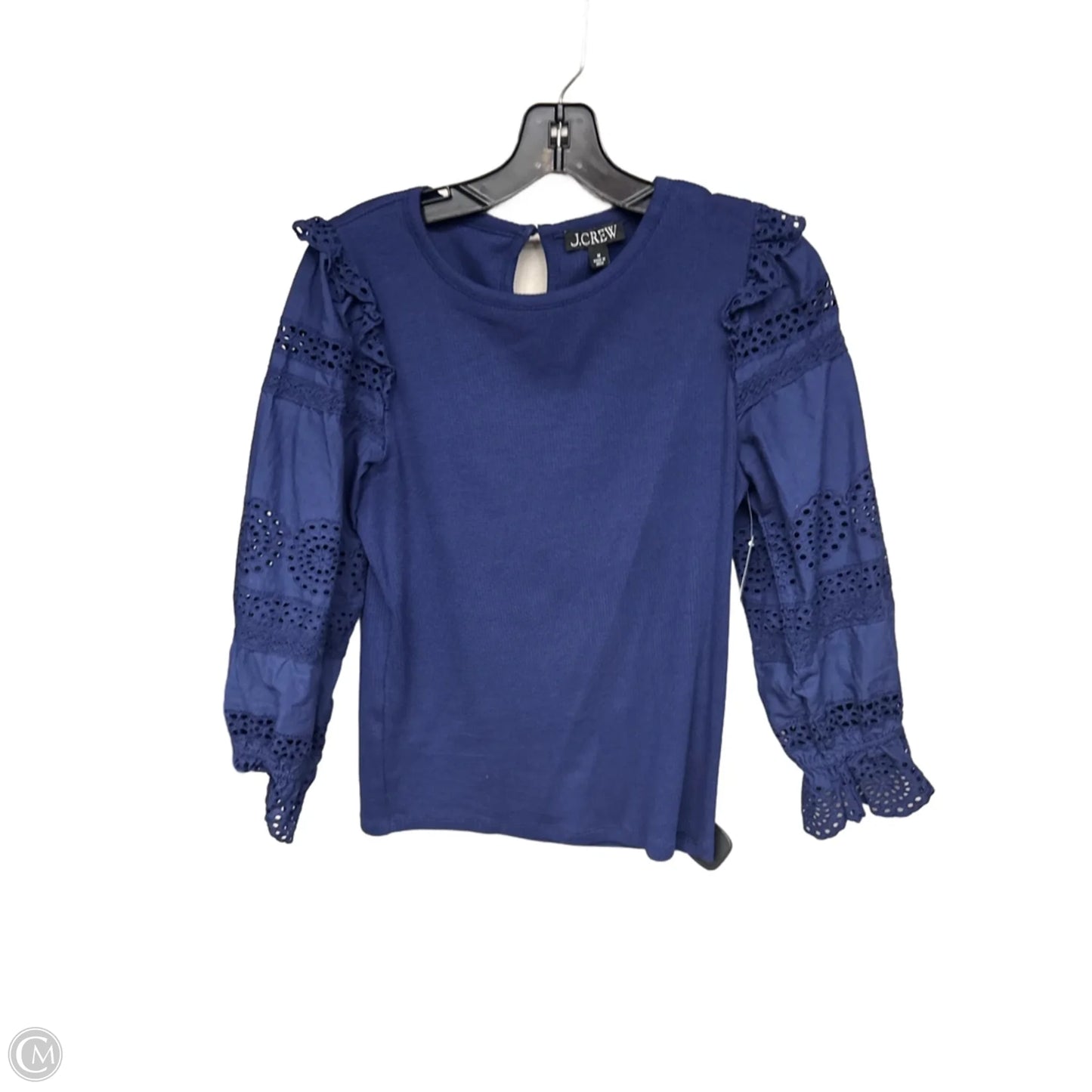 Top Long Sleeve By J. Crew In Blue, Size: M