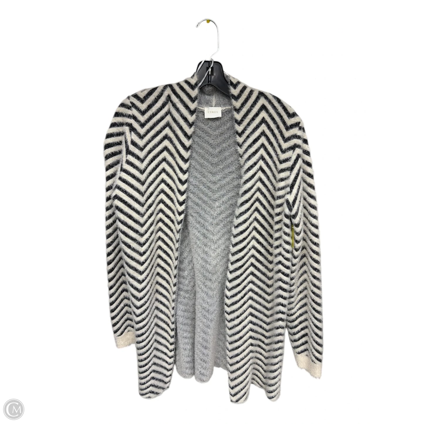Sweater Cardigan By Cyrus In Chevron Pattern, Size: M