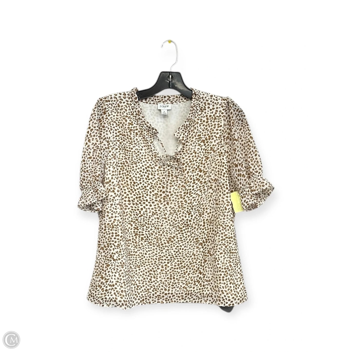Top Short Sleeve By J. Crew In Animal Print, Size: S