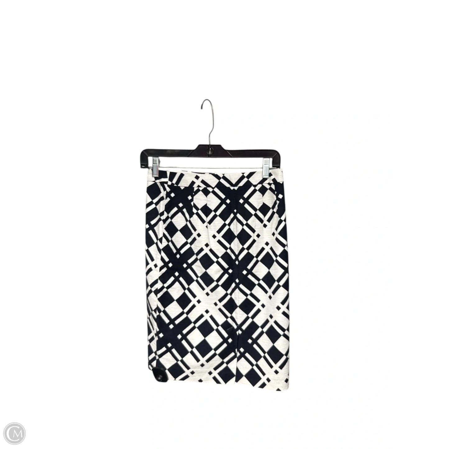 Skirt Midi By Talbots In Black & White, Size: 2p