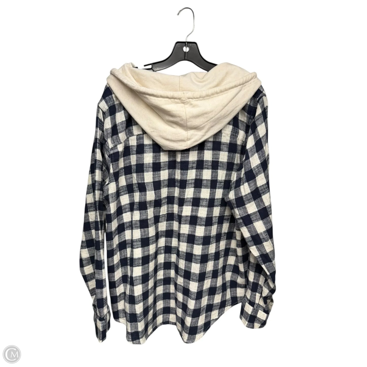 Jacket Shirt By Time And Tru In Plaid Pattern, Size: Xxl