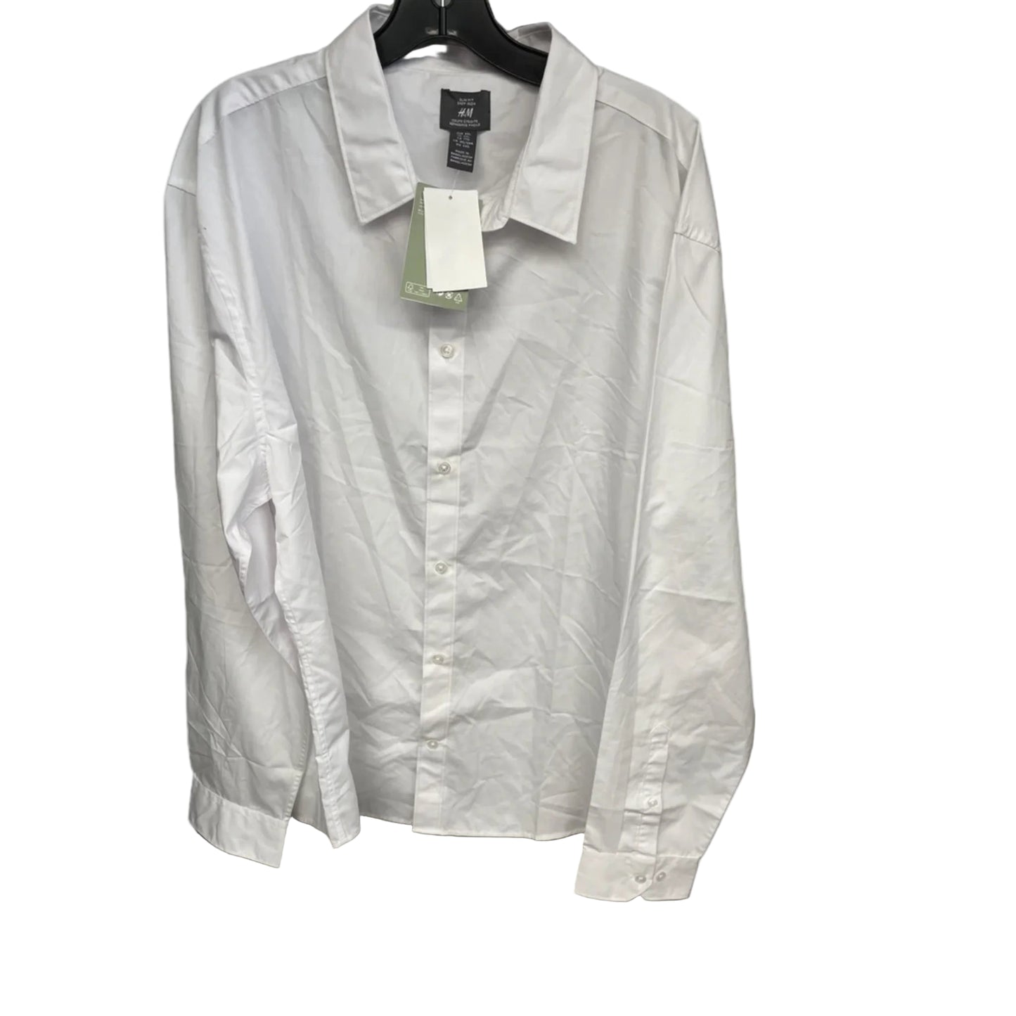 Top Long Sleeve By H&m In White, Size: Xxl