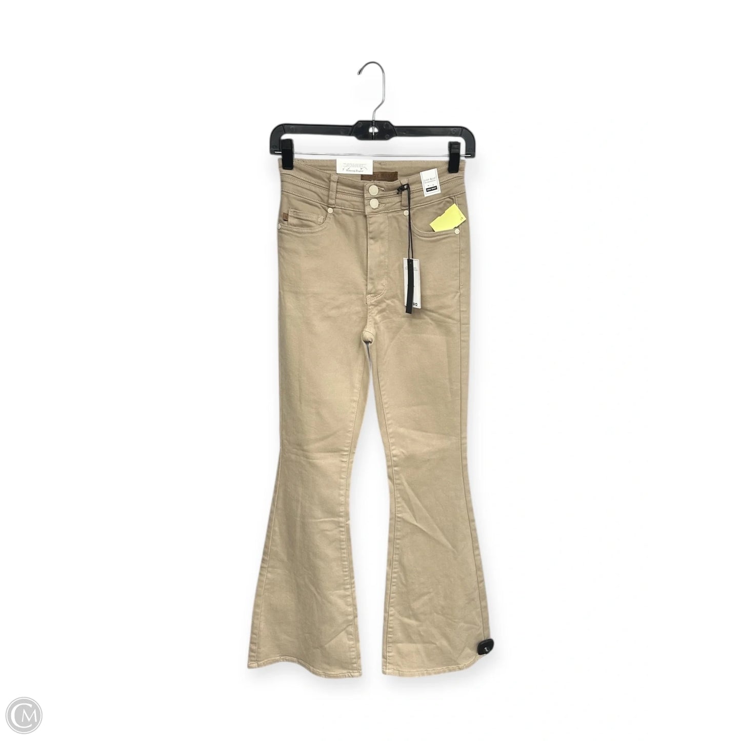 Jeans Flared By Judy Blue In Tan Denim, Size: Xs