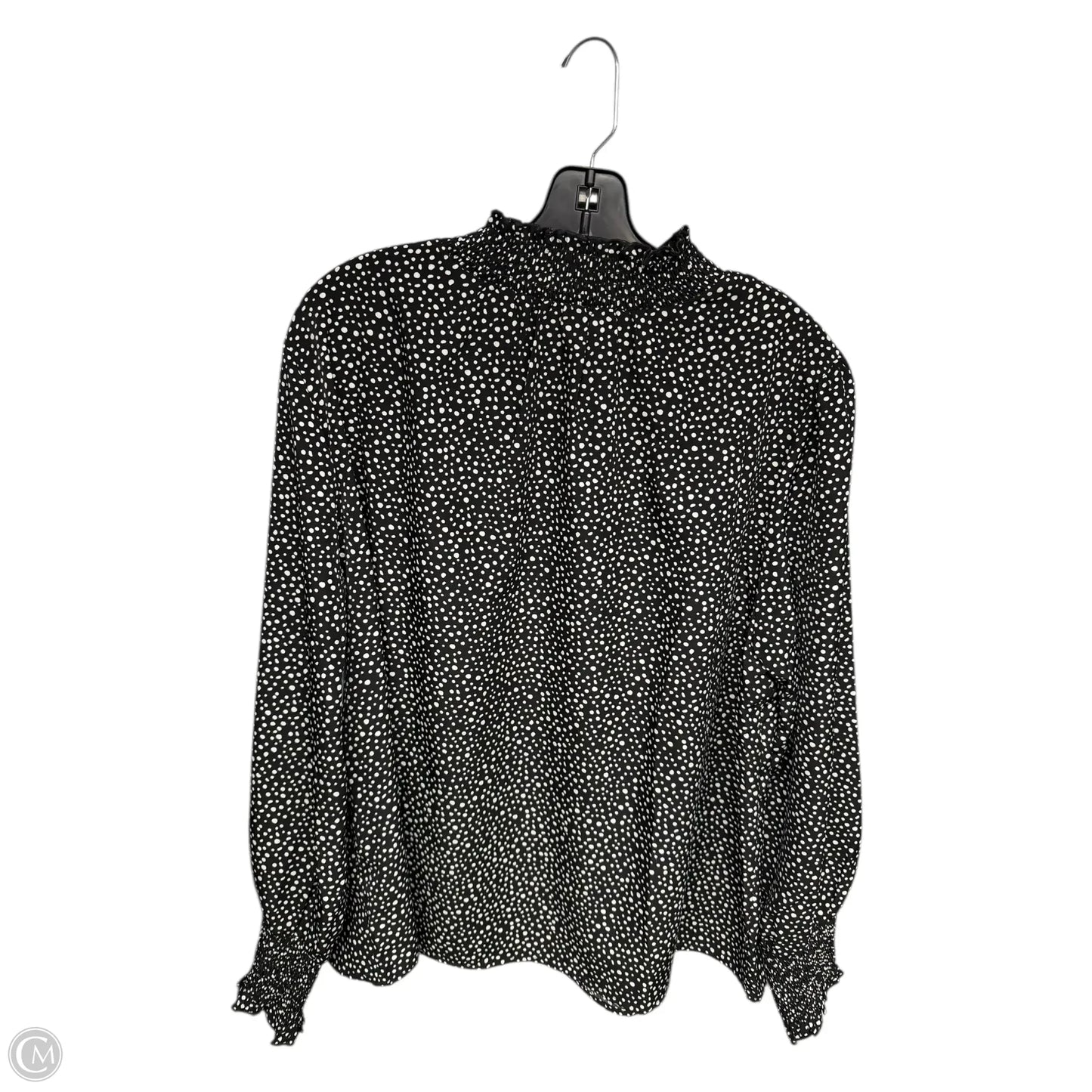 Blouse Long Sleeve By Sanctuary In Black & White, Size: 1x