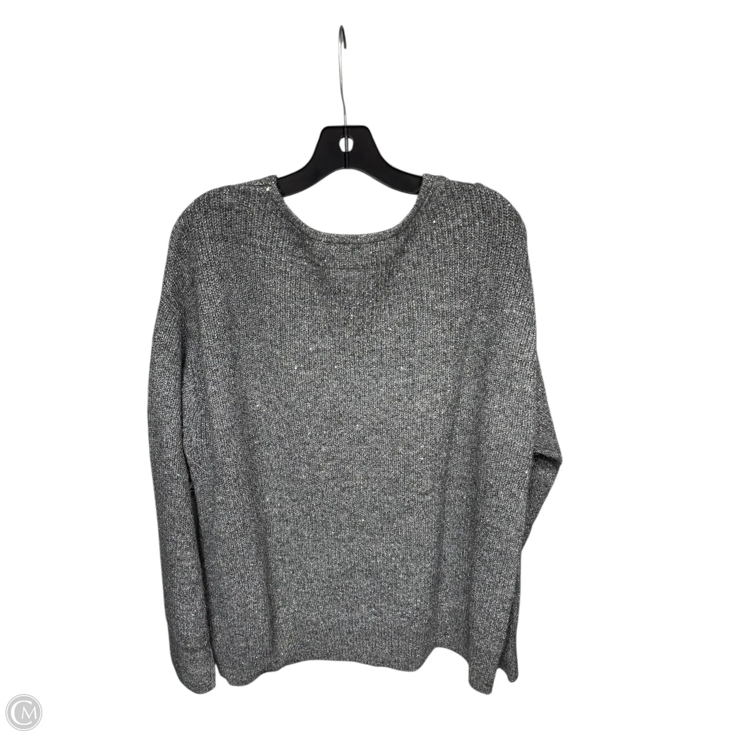 Sweater By Inc In Grey & Silver, Size: Xxl