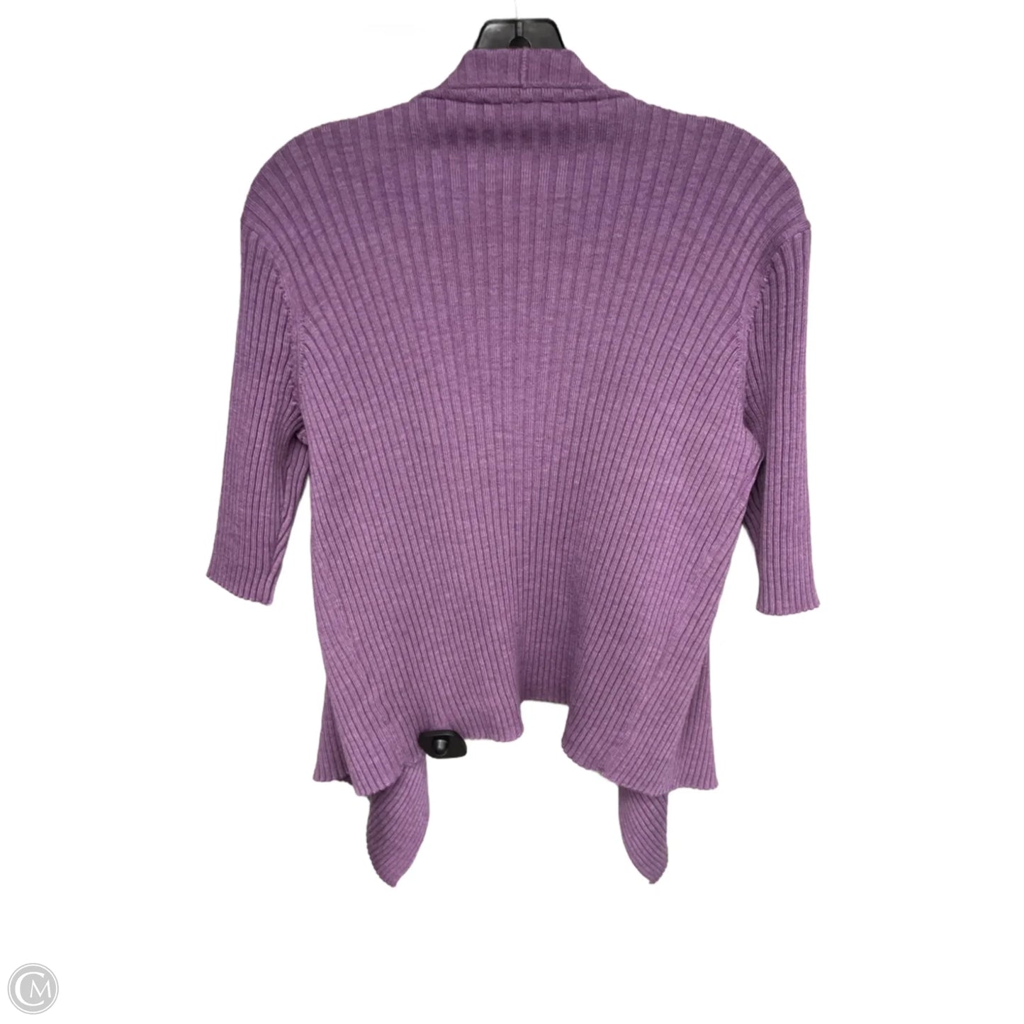 Sweater Cardigan By Eileen Fisher In Purple, Size: S