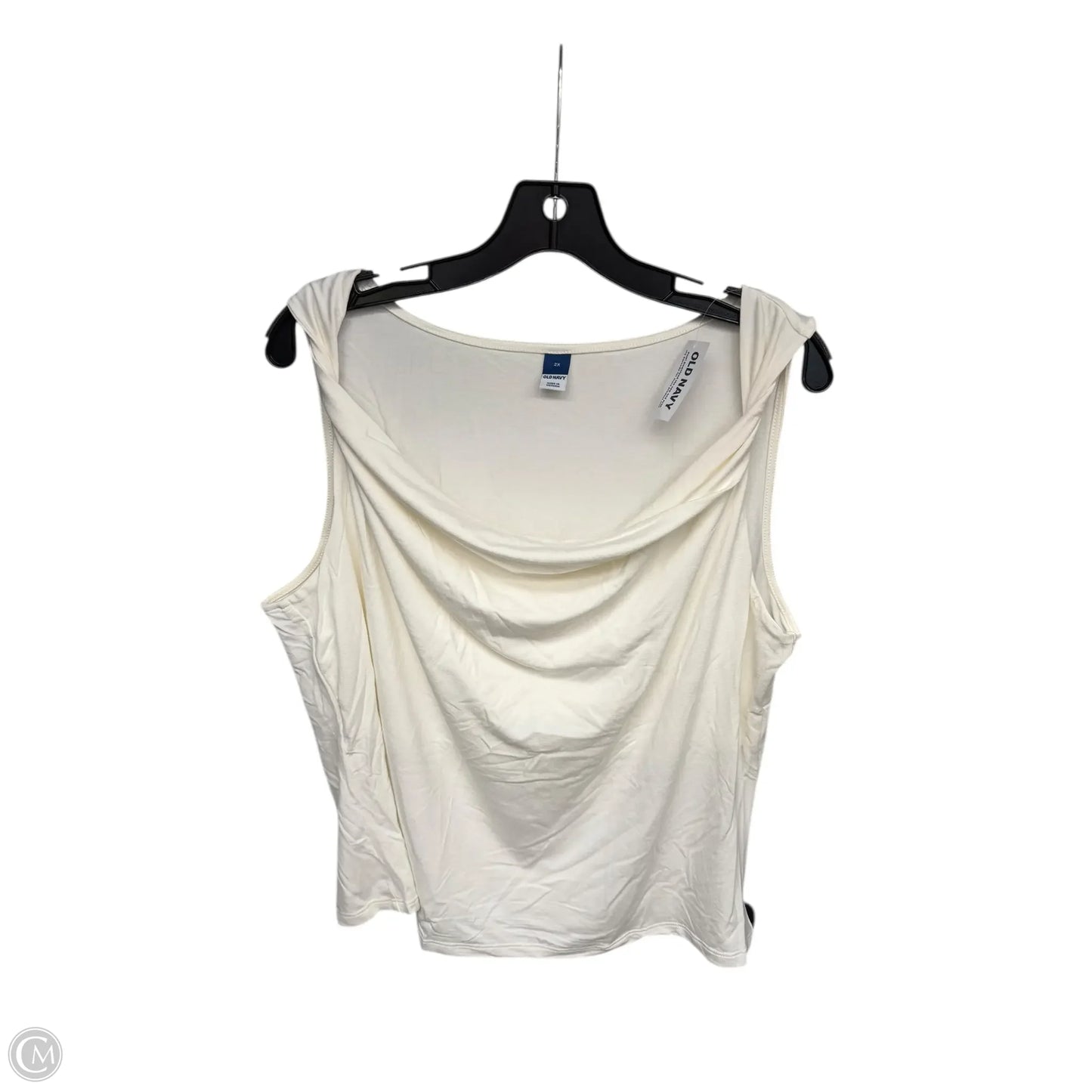 Top Sleeveless By Old Navy In Cream, Size: 2x