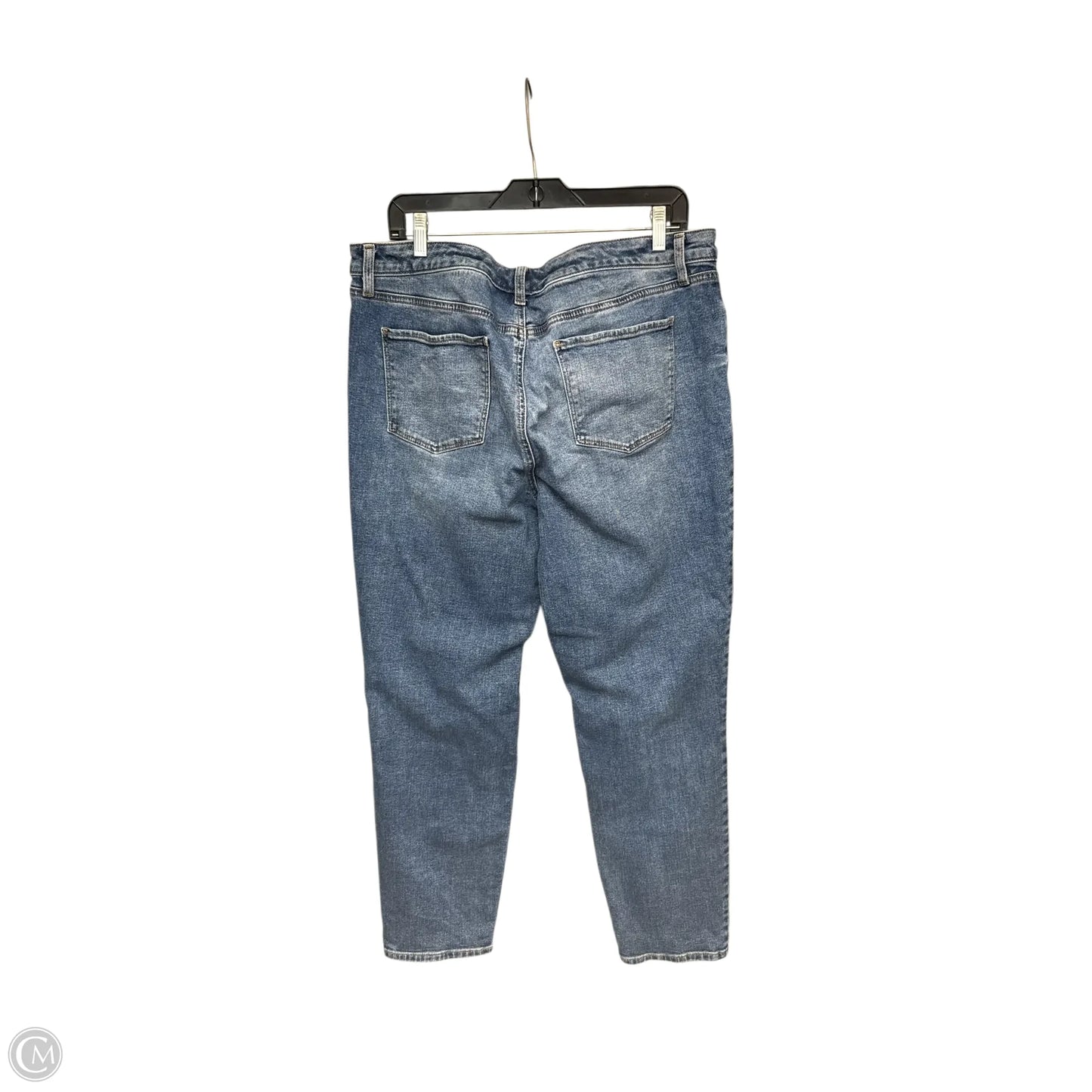 Jeans Straight By Talbots In Blue Denim, Size: 14