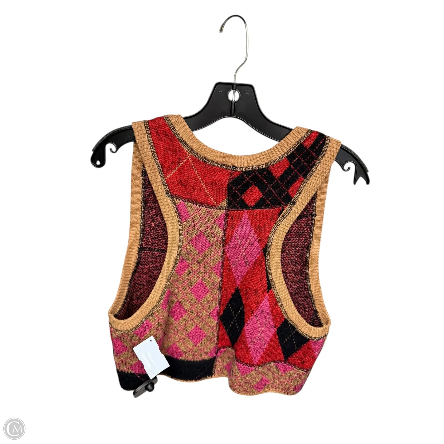 Vest Sweater By Free People In Pink & Tan, Size: Xs