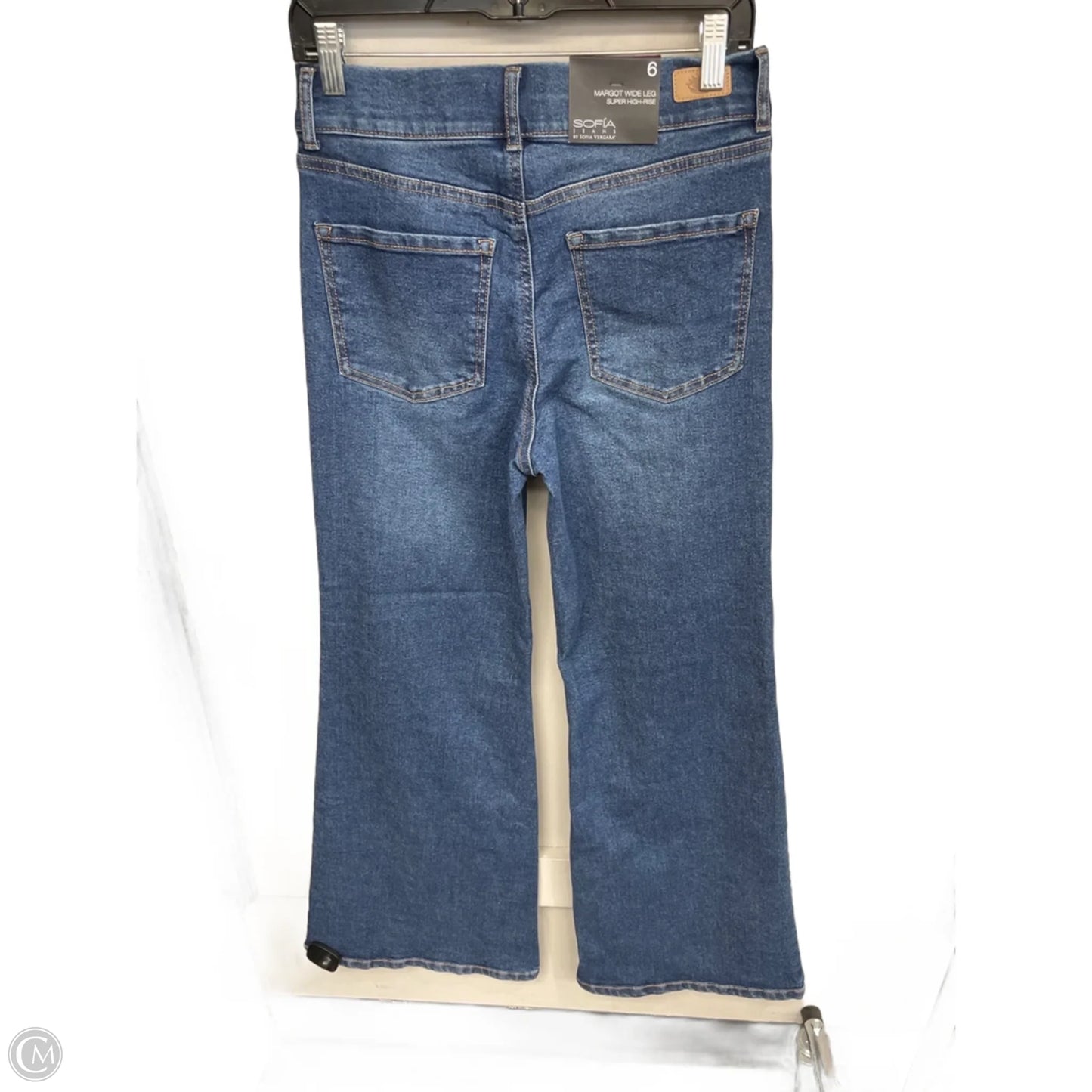 Jeans Wide Leg By Sofia By Sofia Vergara In Blue Denim, Size: 6