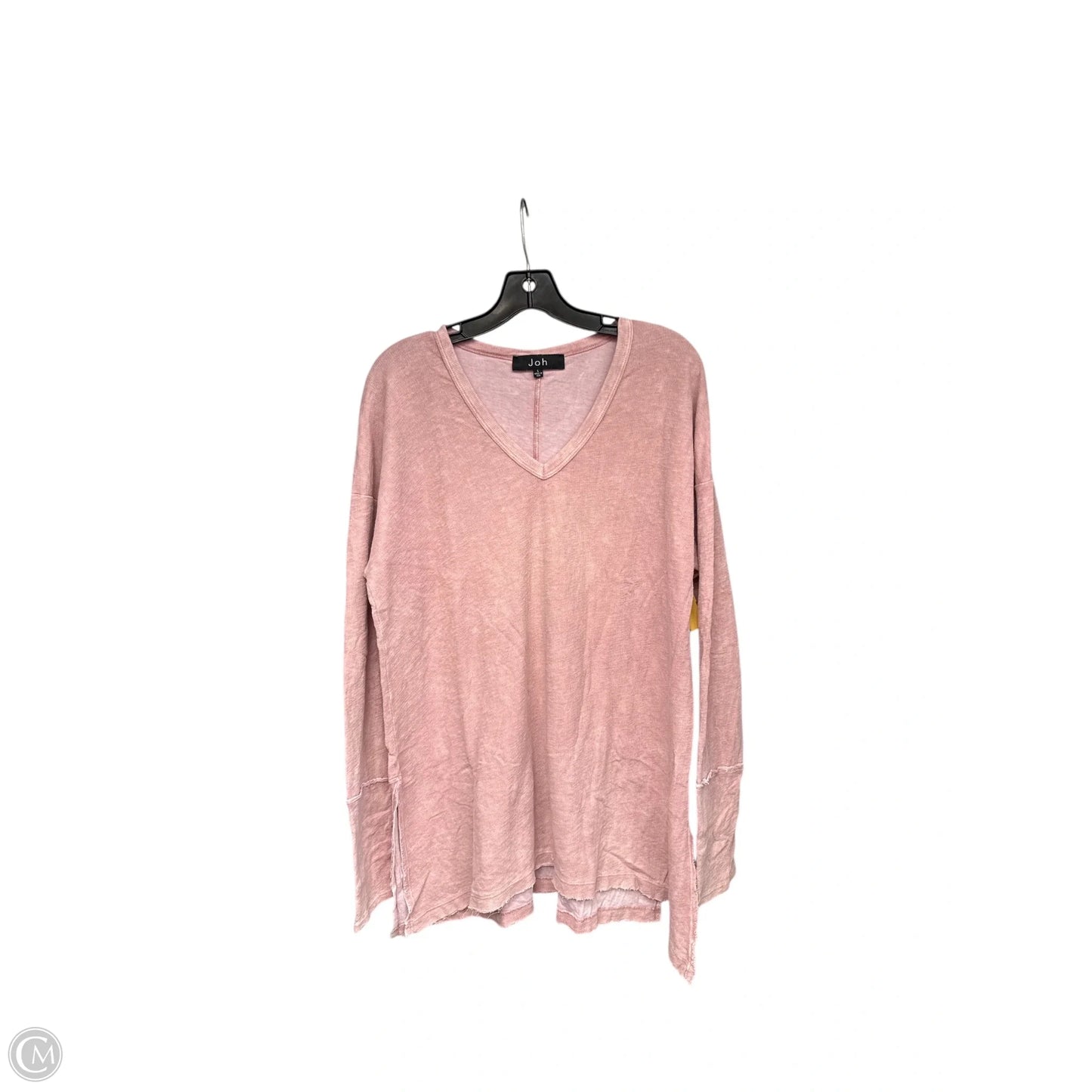 Tunic Long Sleeve By Clothes Mentor In Pink, Size: L