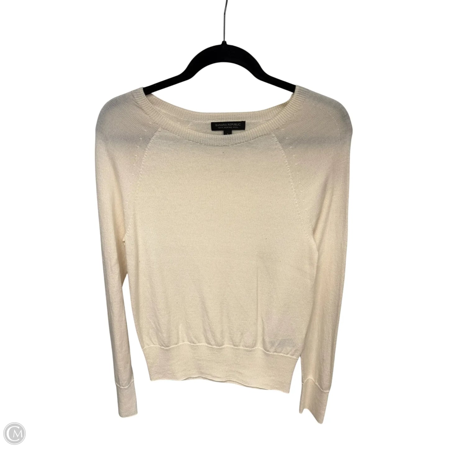 Sweater By Banana Republic In Cream, Size: S