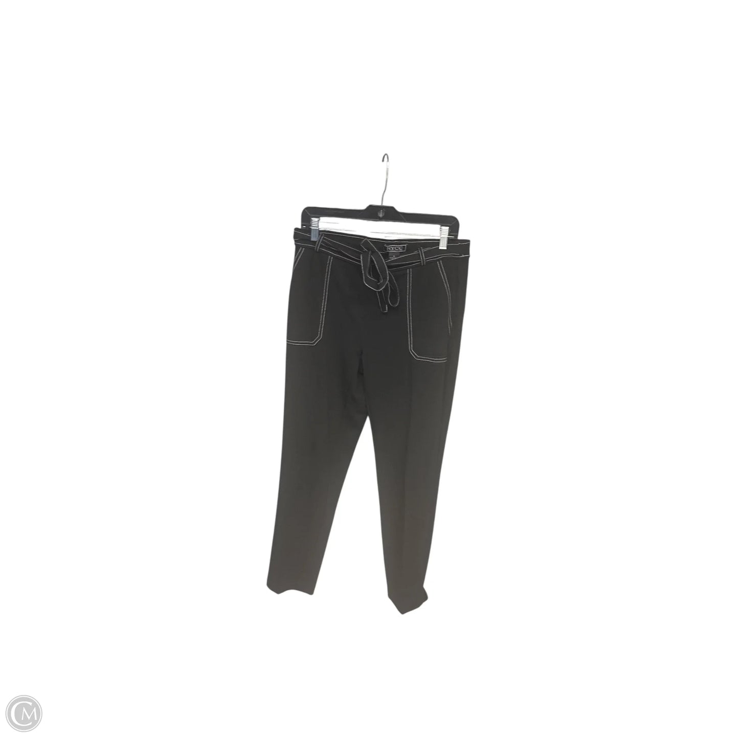 Pants Cropped By Nycc In Black & White, Size: 8