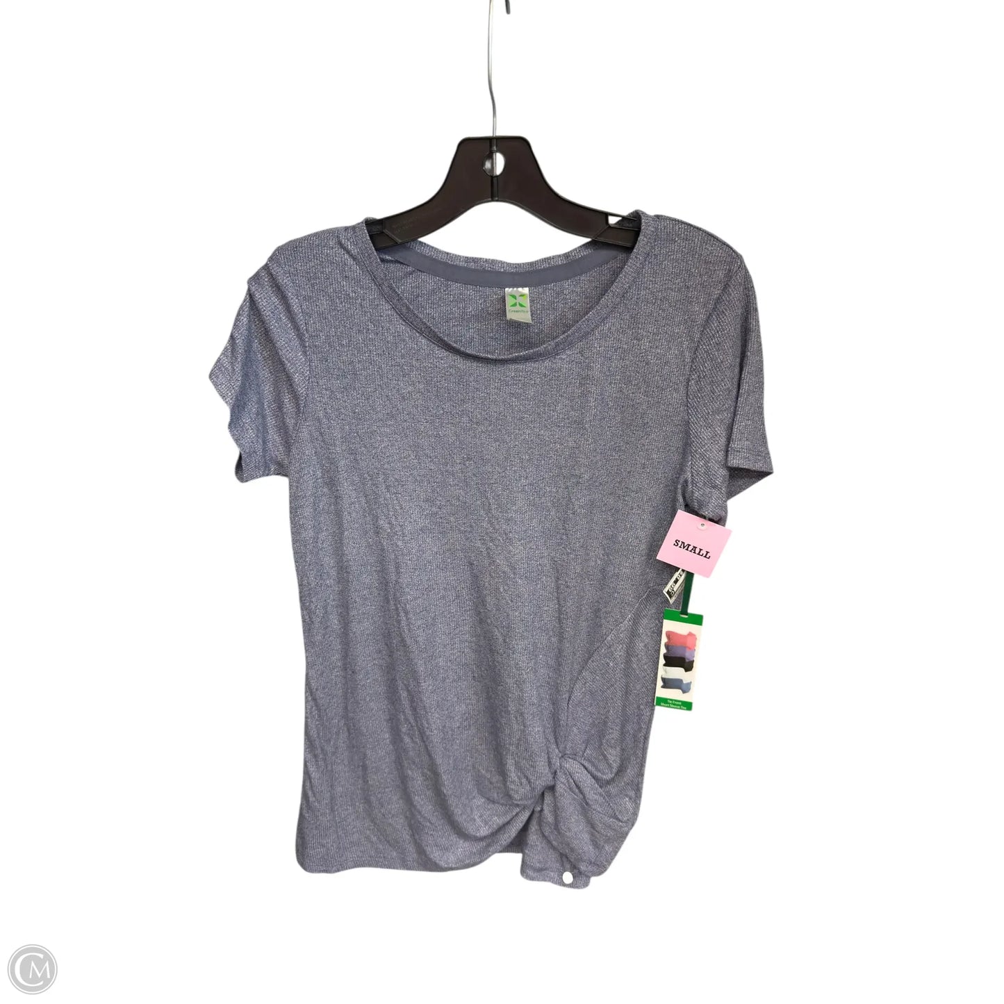 Top Short Sleeve By Green Tea In Blue, Size: S