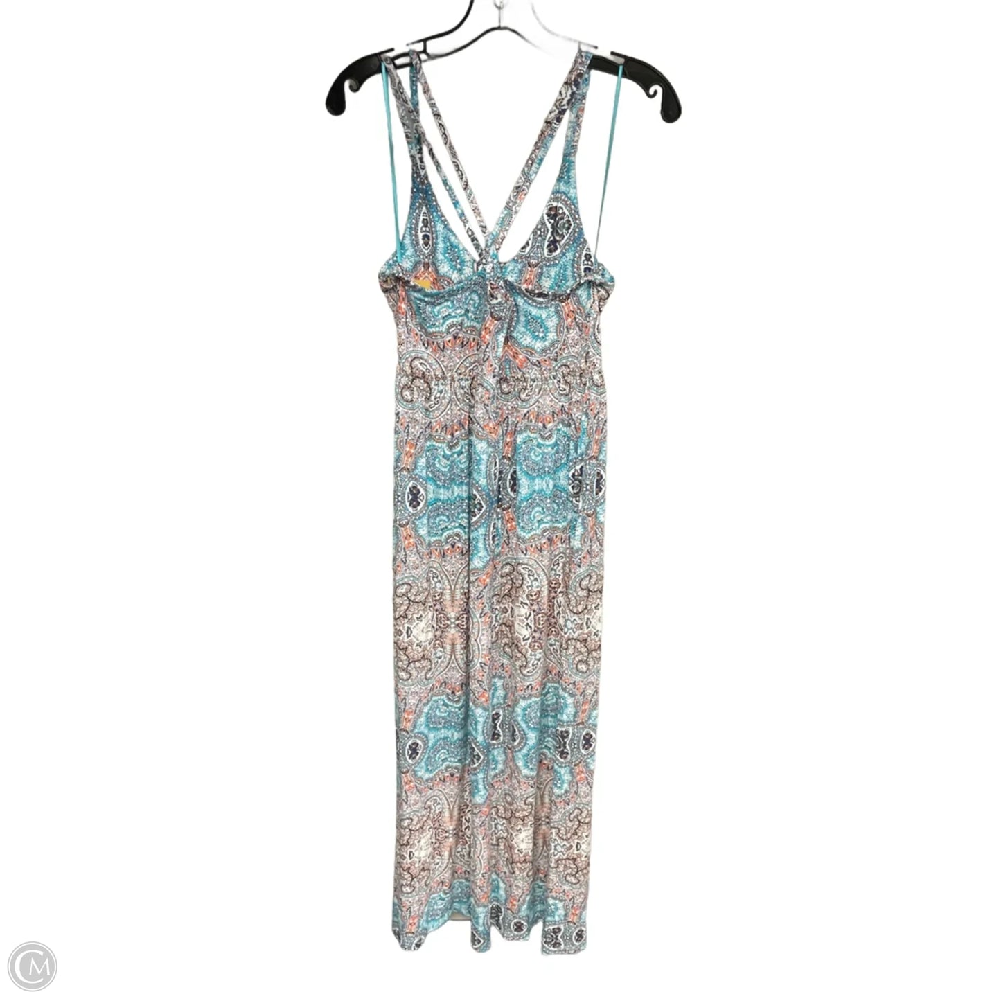Dress Casual Maxi By Artisan Ny In Blue & Orange, Size: M