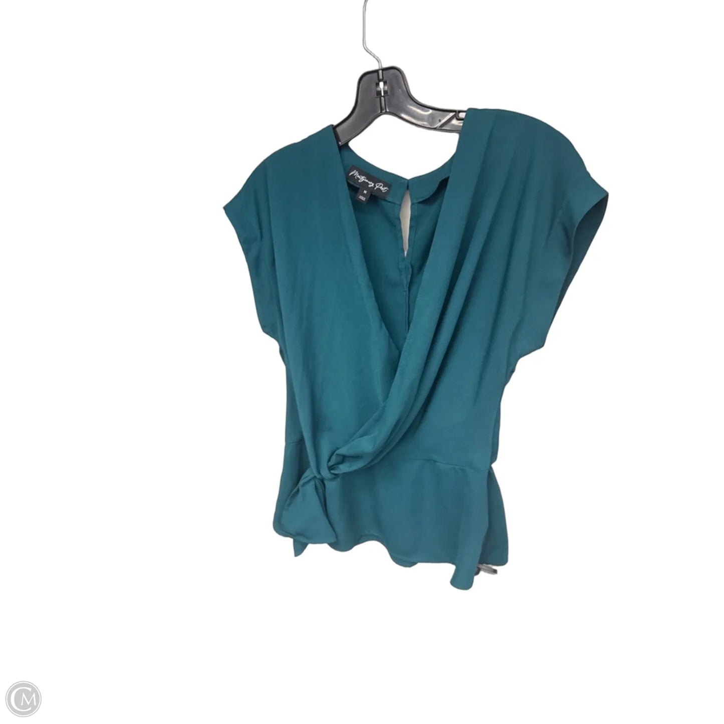 Top Short Sleeve By Clothes Mentor In Teal, Size: M