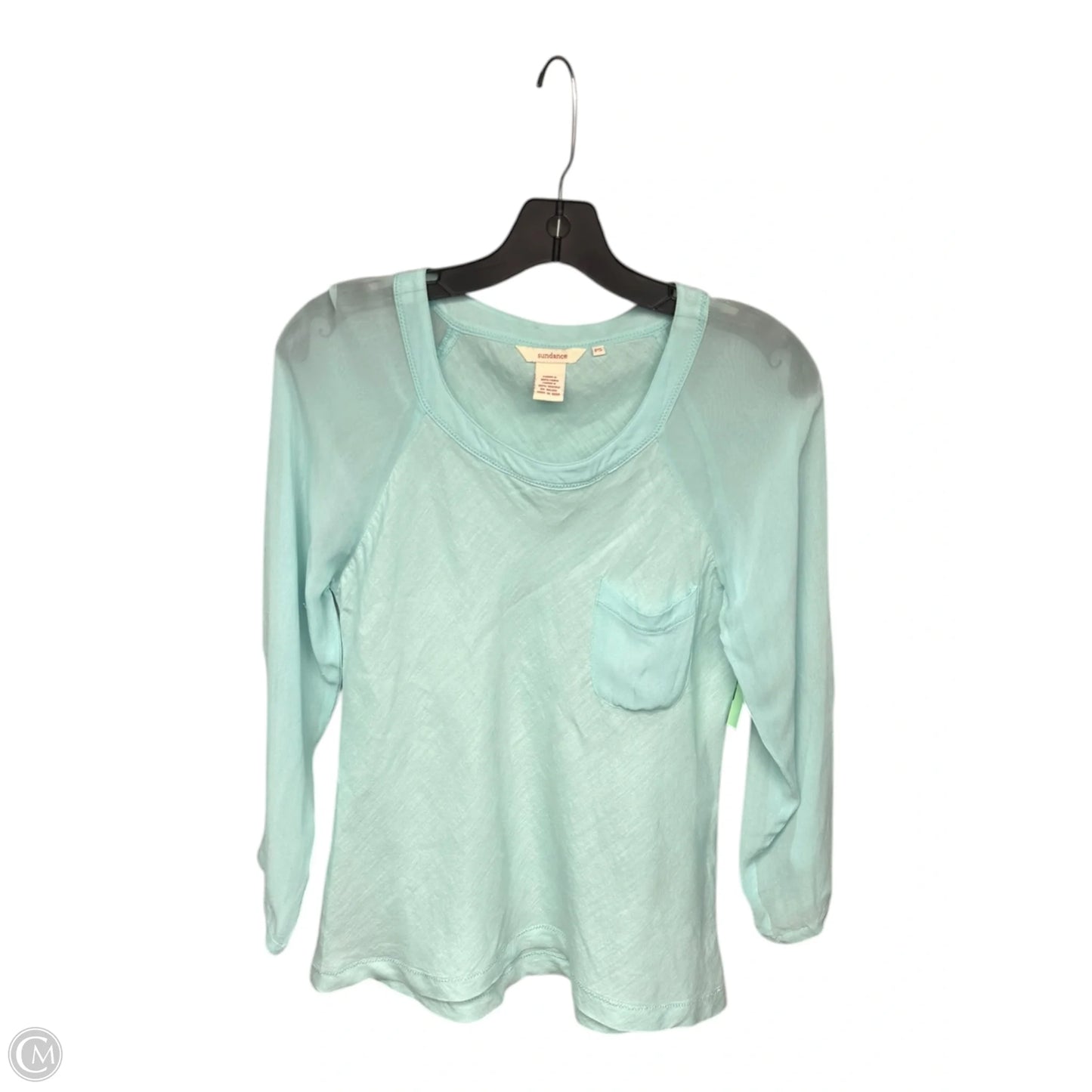 Top Long Sleeve By Sundance In Aqua, Size: S