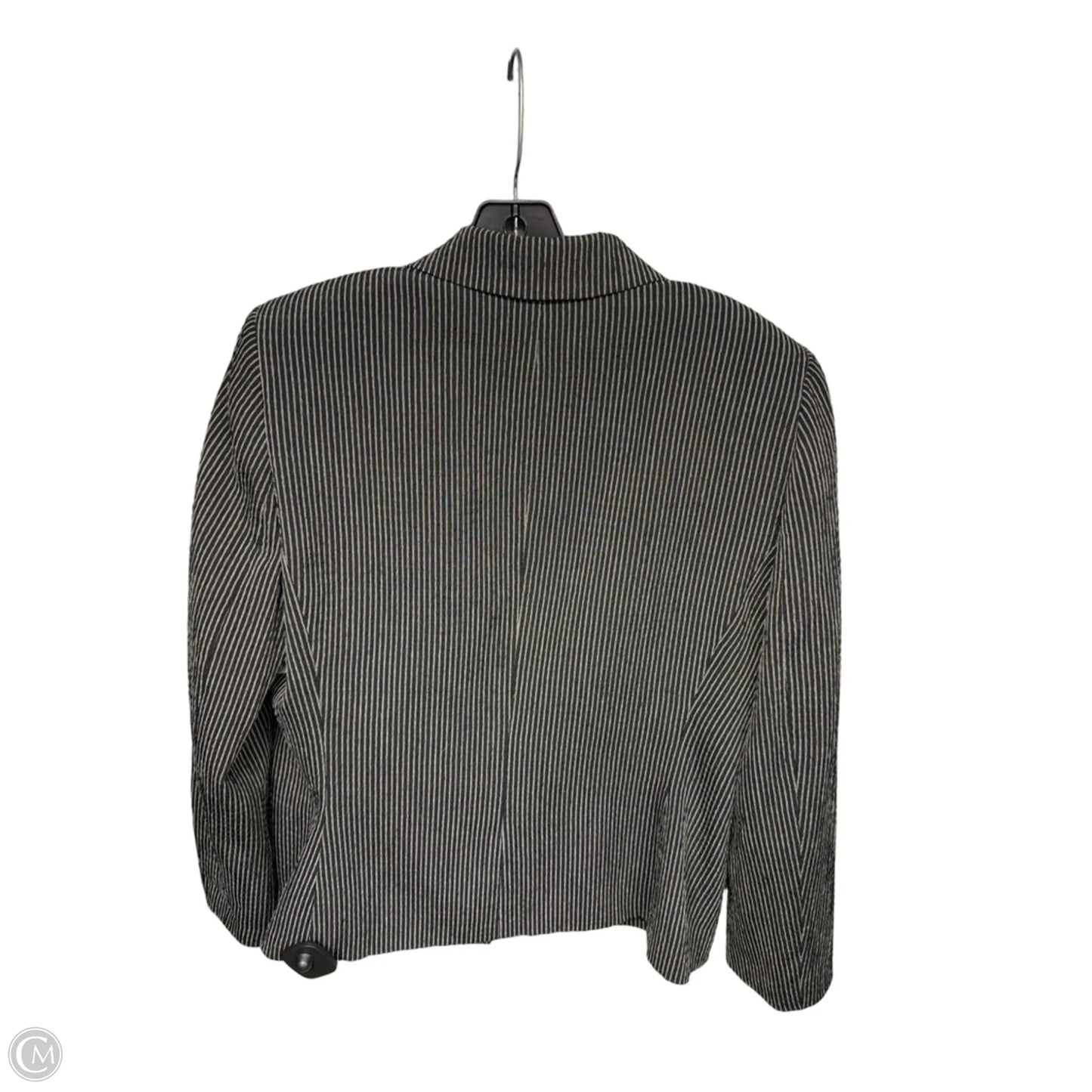 Blazer By Anne Klein In Striped Pattern, Size: 12