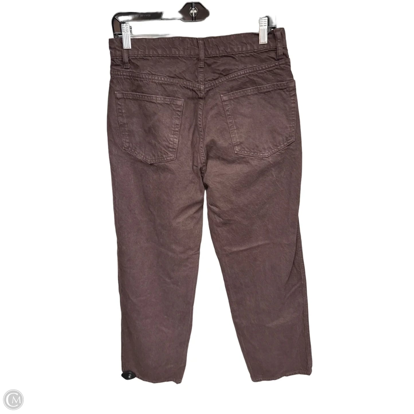 Jeans Straight By Reformation In Brown Denim, Size: 8