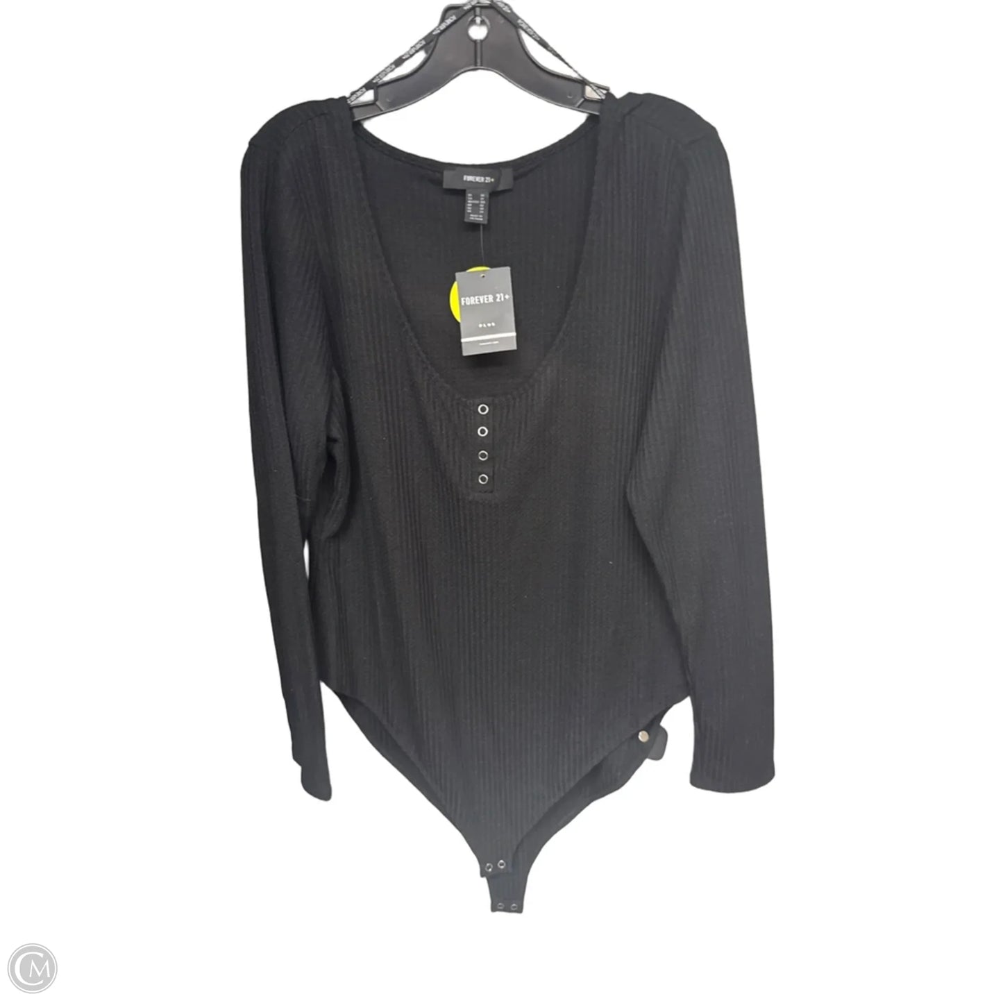 Bodysuit By Forever 21 In Black, Size: 3x