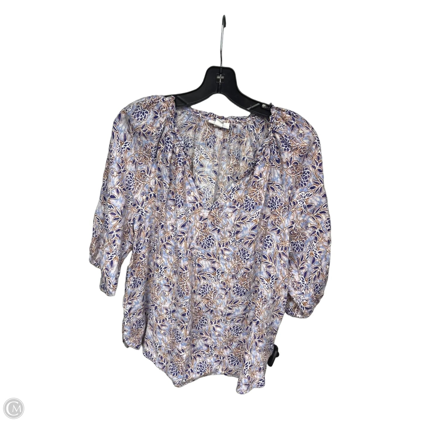 Top Short Sleeve By J. Jill In Blue & Purple, Size: S