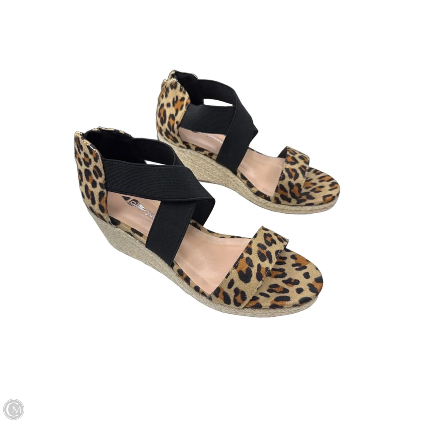 Shoes Heels Wedge By Clothes Mentor In Animal Print, Size: 7