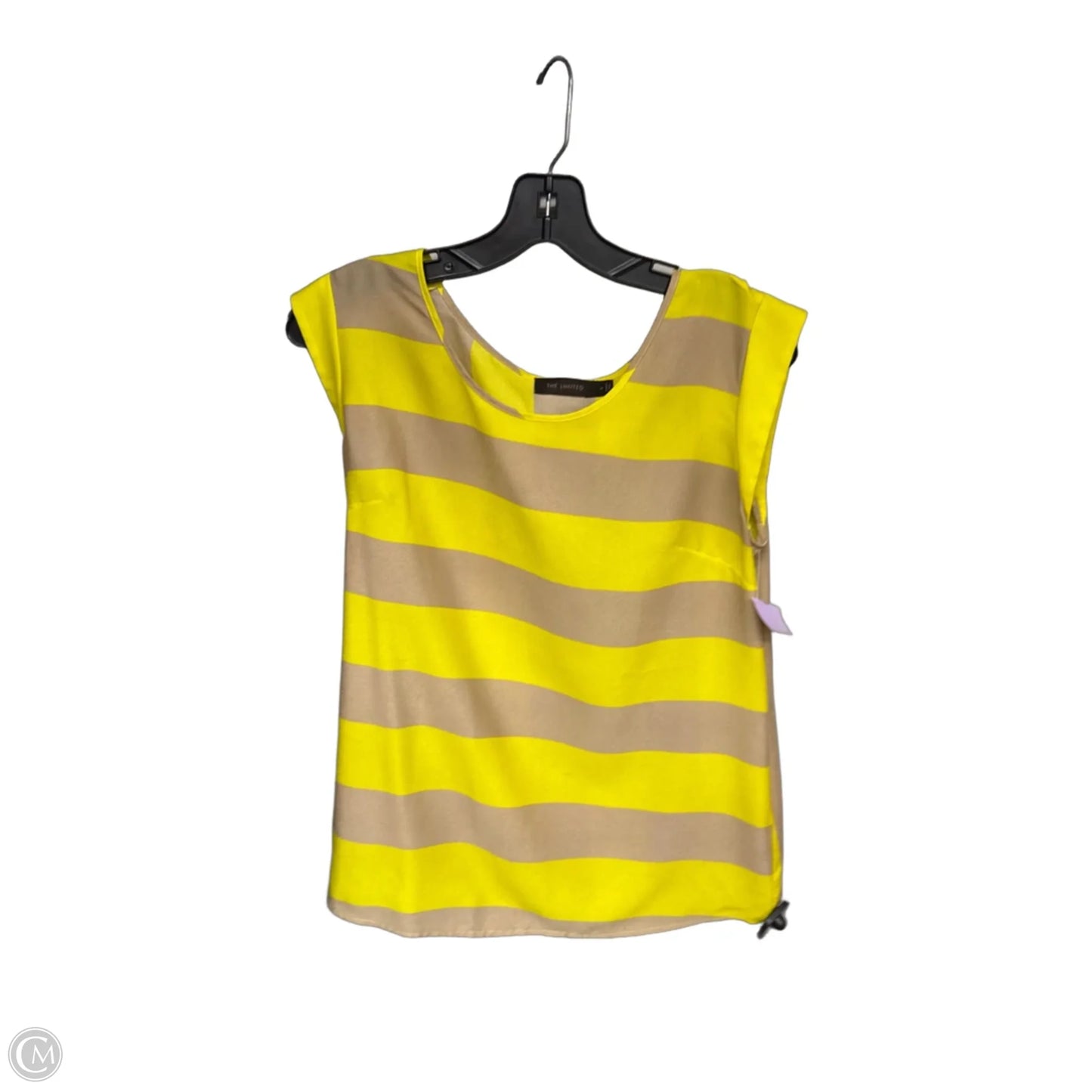 Top Sleeveless By Limited In Yellow, Size: M