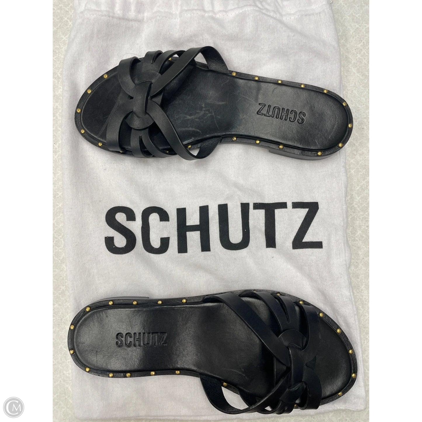 Sandals Flats By Schutz In Black, Size: 6