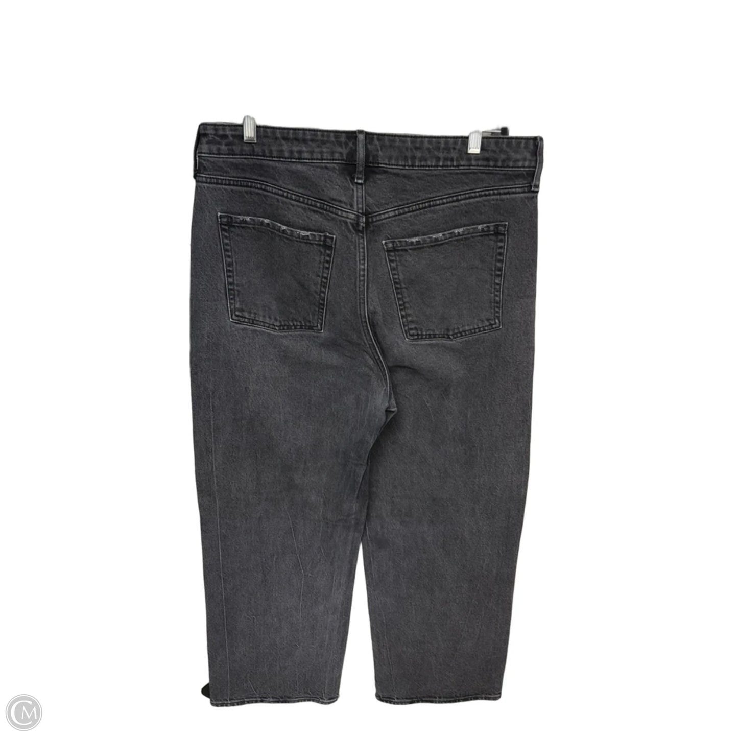 Jeans Straight By Old Navy In Black Denim, Size: 10