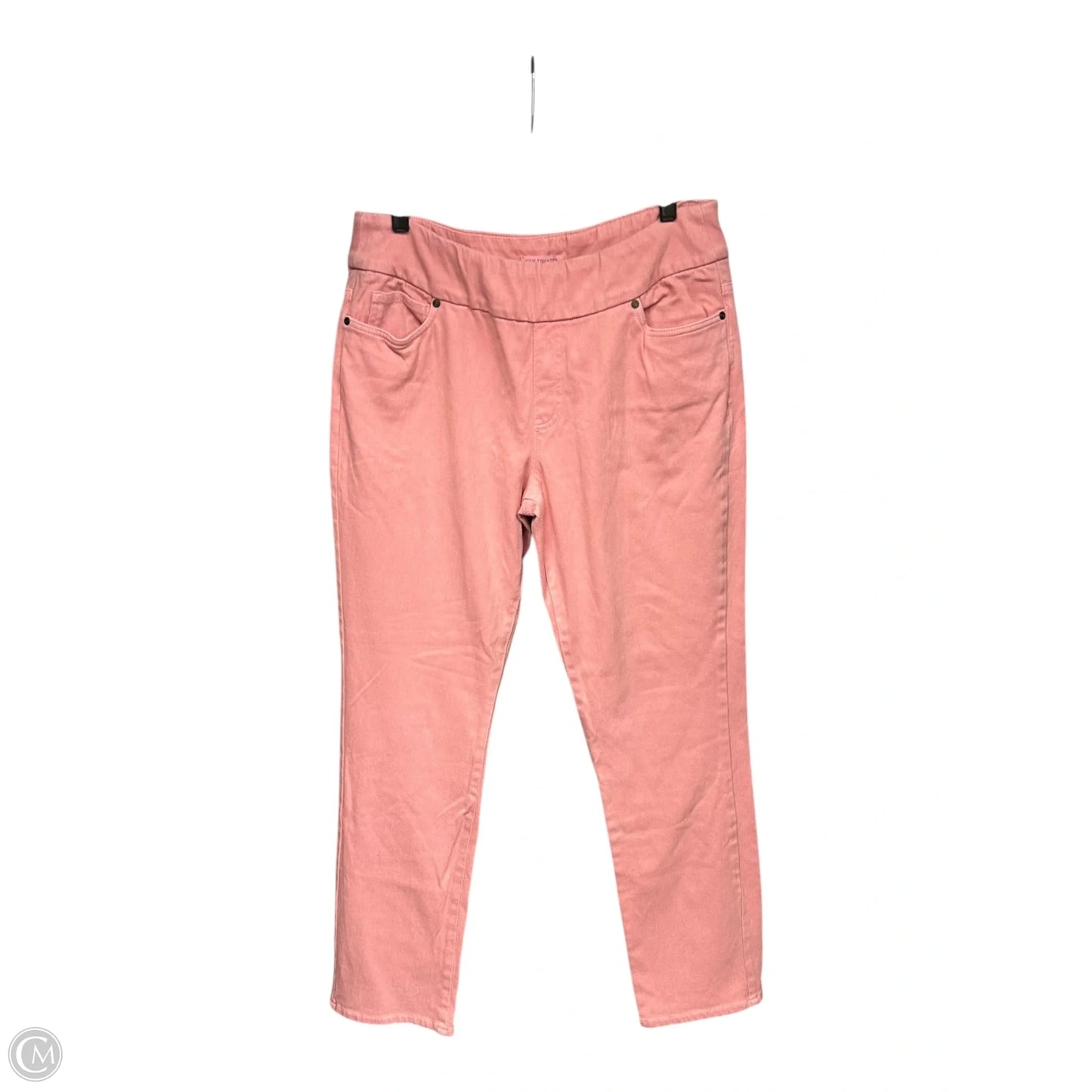 Jeans Straight By Coldwater Creek In Pink Denim, Size: 14