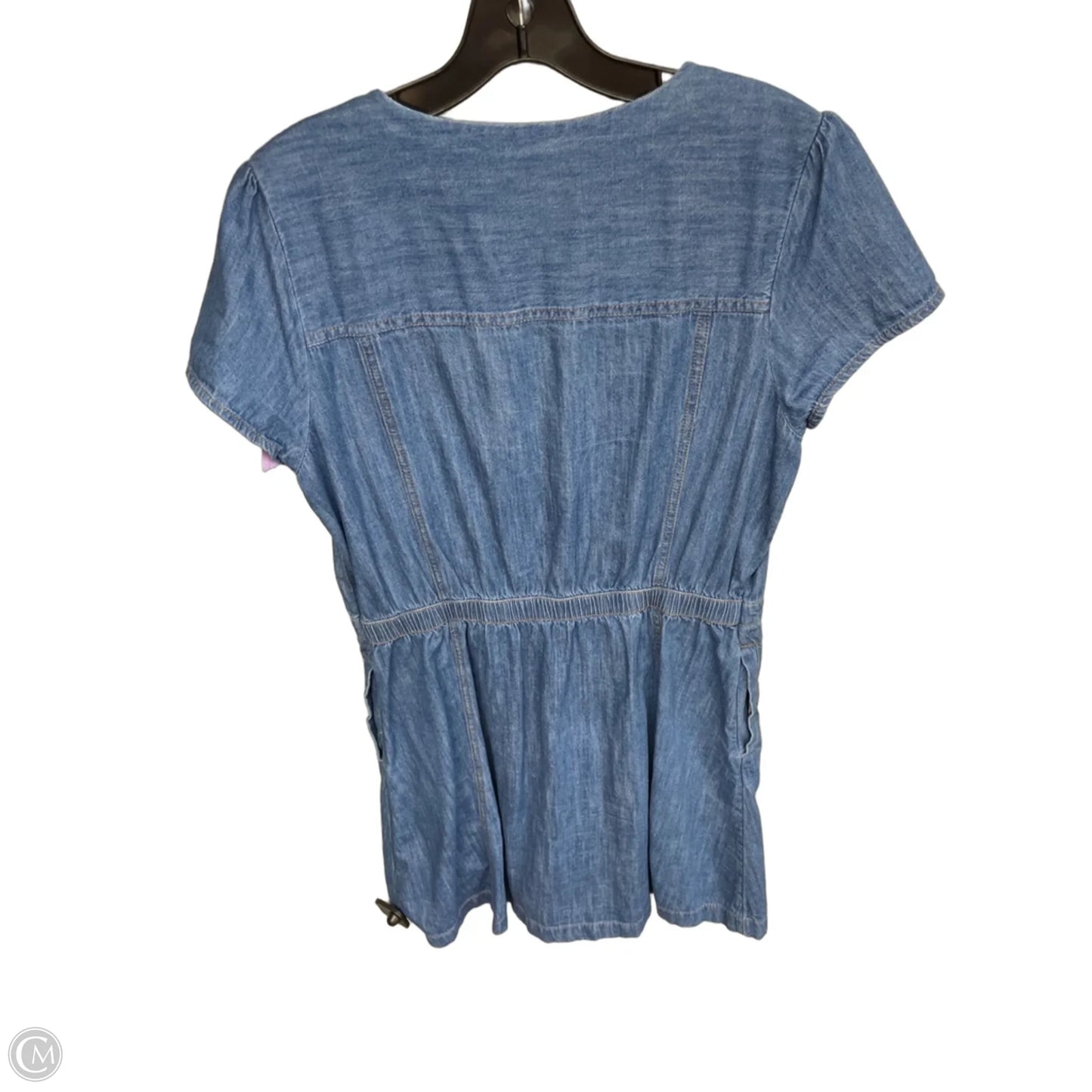 Dress Casual Midi By Old Navy In Blue Denim, Size: L