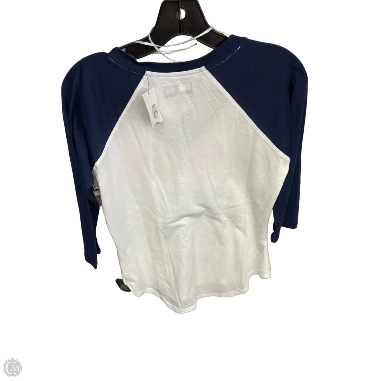 Athletic Top Long Sleeve Crewneck By Genuine Merchandise In Blue Red & White, Size: S