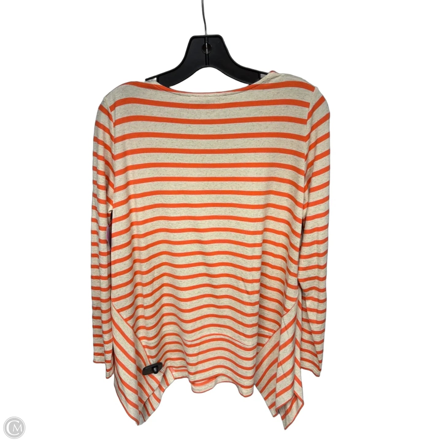 Tunic 3/4 Sleeve By Cmc In Orange & Tan, Size: S