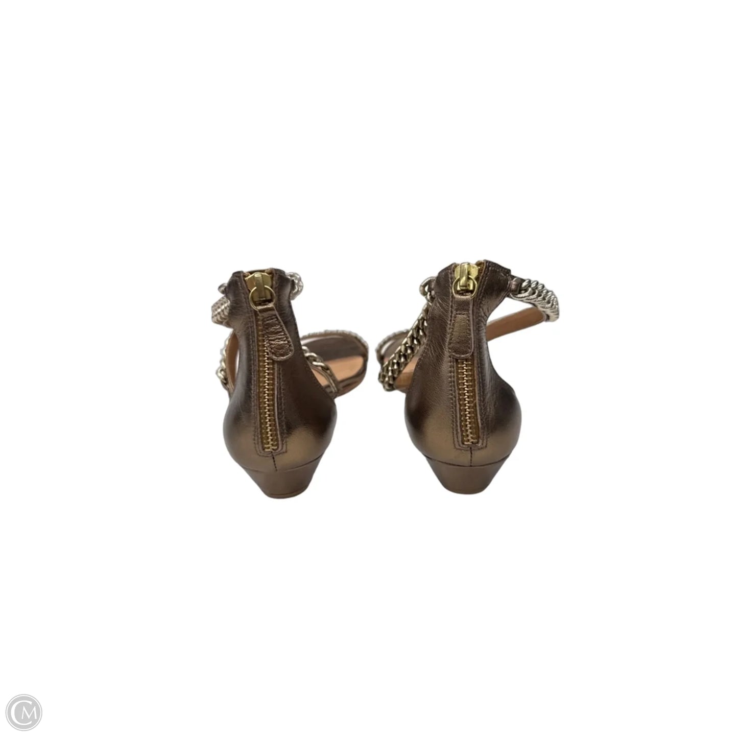 Sandals Flats By Ann Taylor In Bronze, Size: 6.5