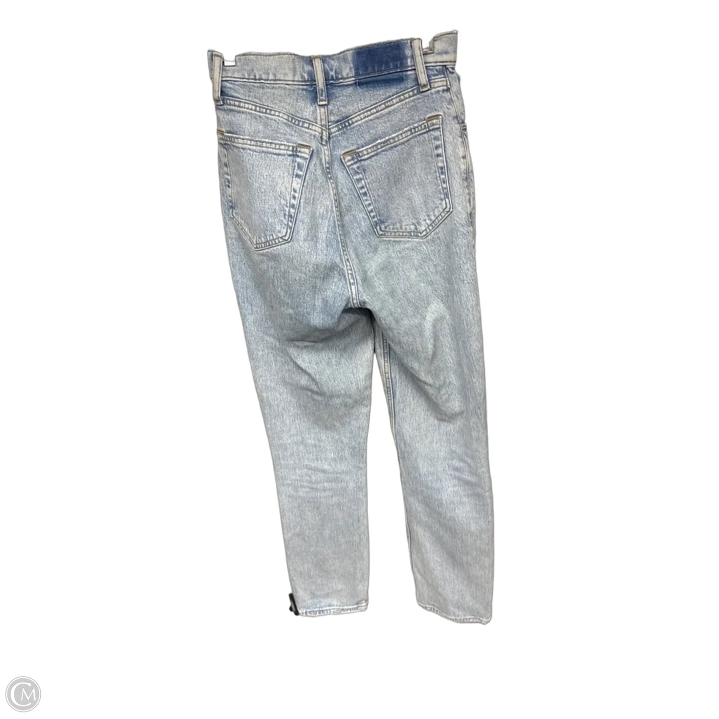 Jeans Straight By Abercrombie And Fitch In Blue Denim, Size: 0