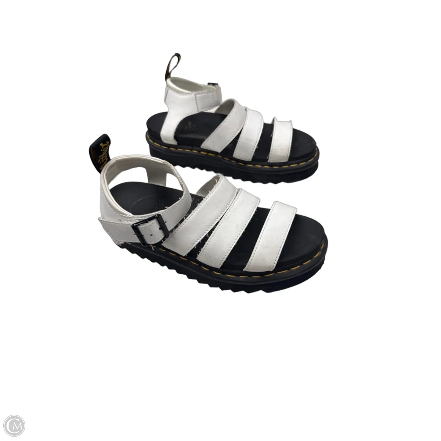 Sandals Heels Wedge By Dr Martens In White, Size: 7