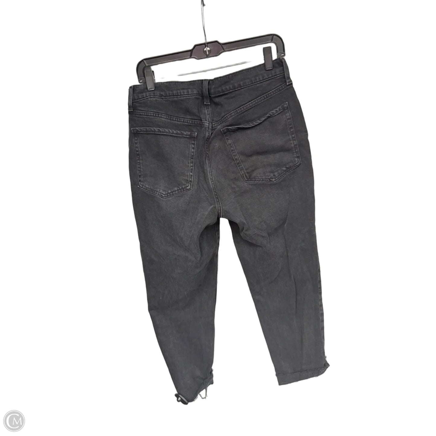 Jeans Straight By Old Navy In Black Denim, Size: 12