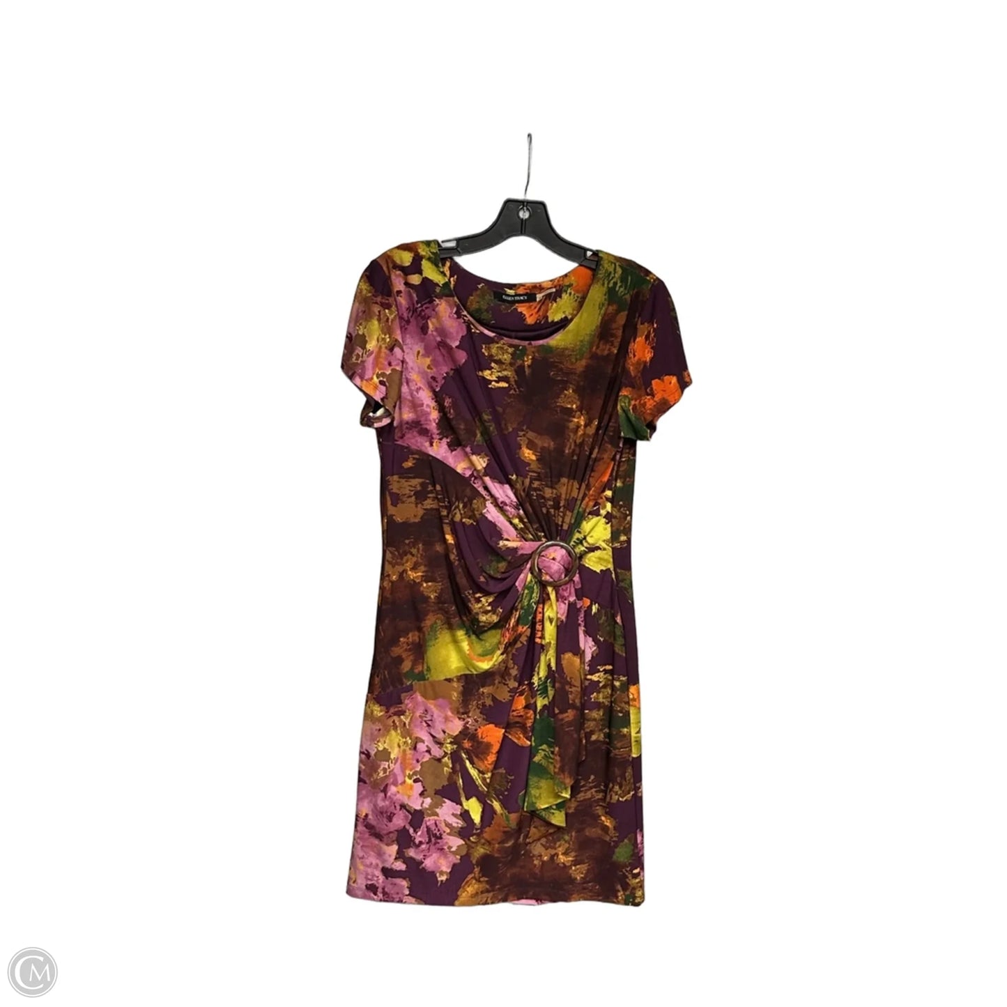 Dress Work By Ellen Tracy In Green & Purple, Size: 12