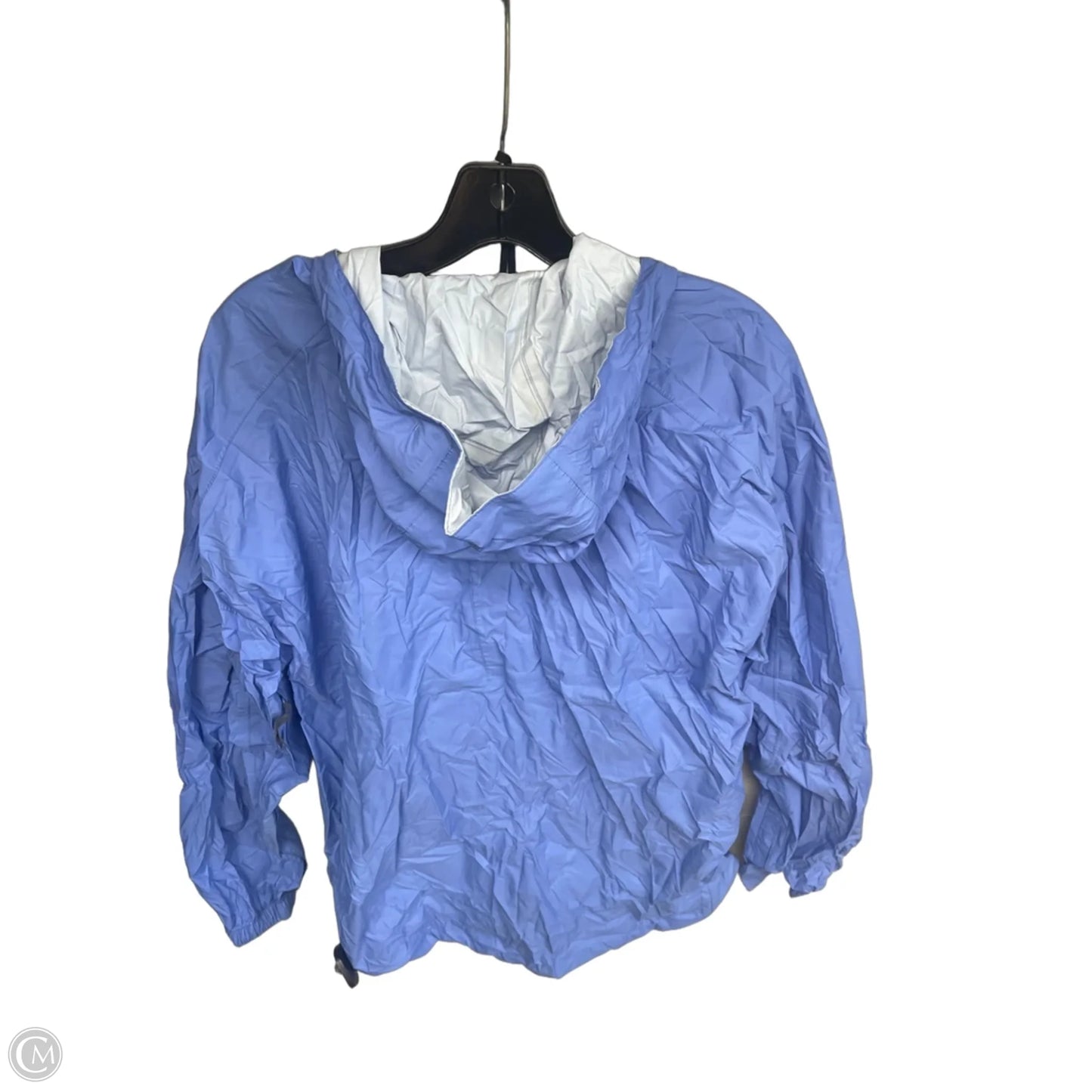 Jacket Windbreaker By Clothes Mentor In Blue, Size: M