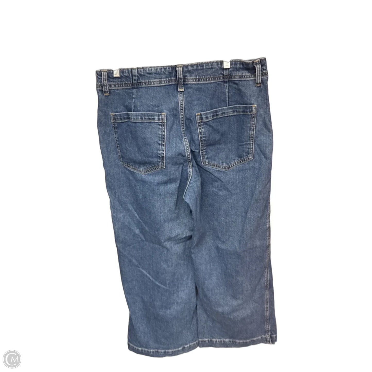 Jeans Wide Leg By Gap In Blue Denim, Size: 12